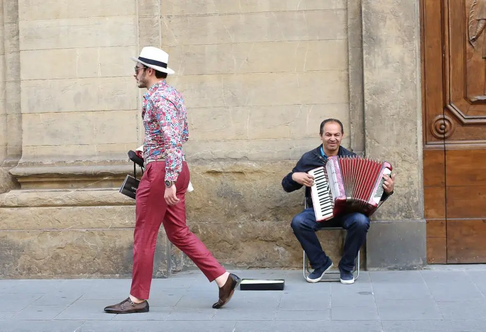 On their way. Florence, Italy