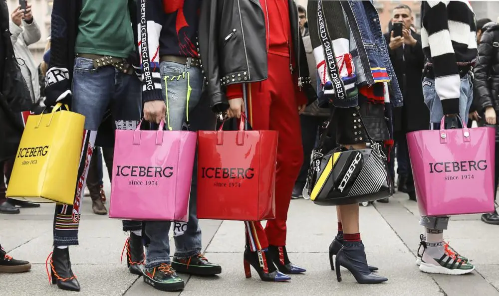 Iceberg FW18-19 campaign shot on the streets of Milan