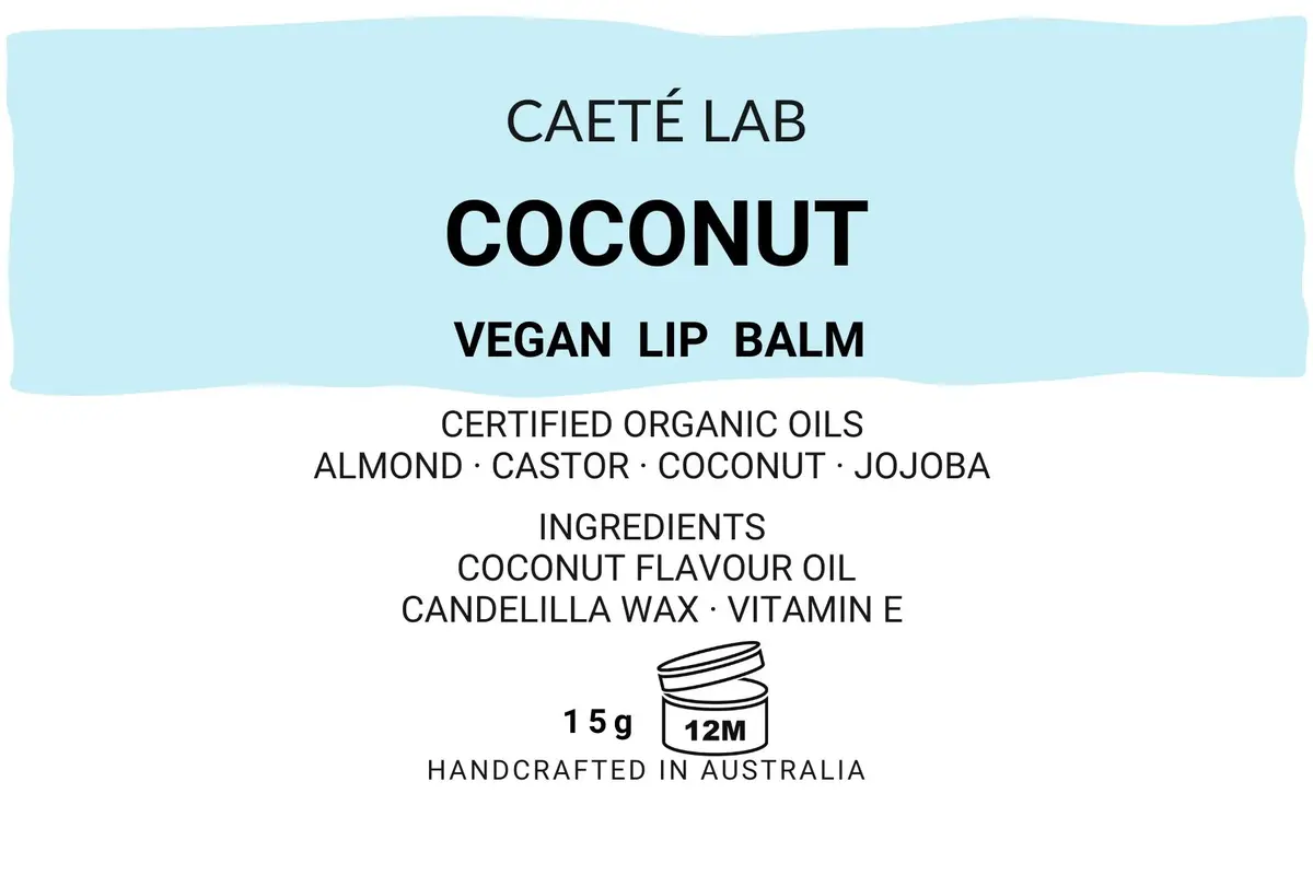 1. COCONUT Vegan Lip Balm