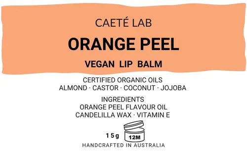 ORANGE Vegan Lip Balm
